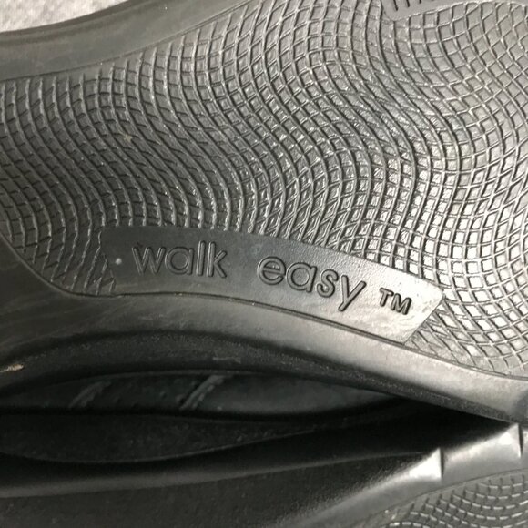 SAS Walk Easy Nero Black Leather Comfort Walking Shoes Sneakers Womens Size 12 - Picture 9 of 11